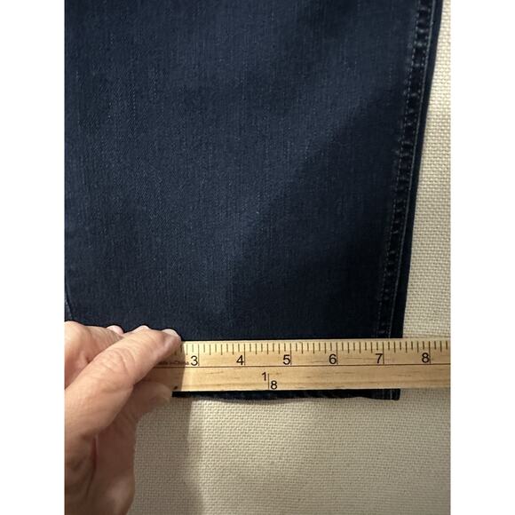 Talbots Flawless 5 Pocket Jean Women's Size 14P Curvy Straight Dark Wash Preppy - Picture 13 of 16